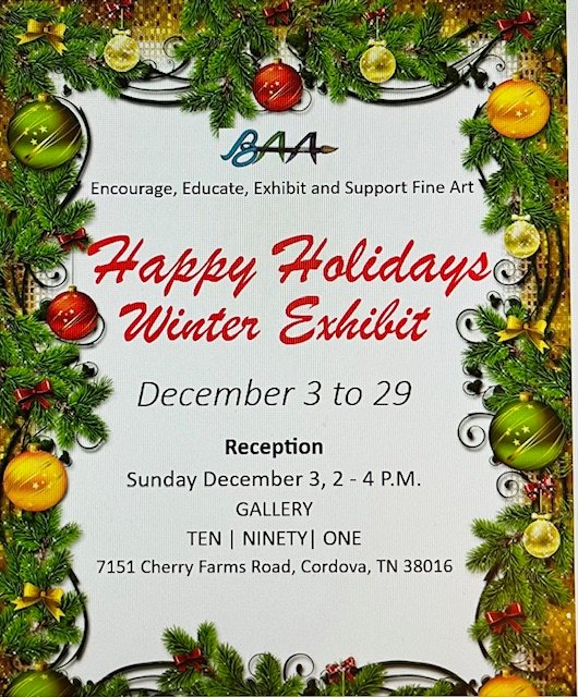 BAA Reception - Happy Holidays Winter Exhibit