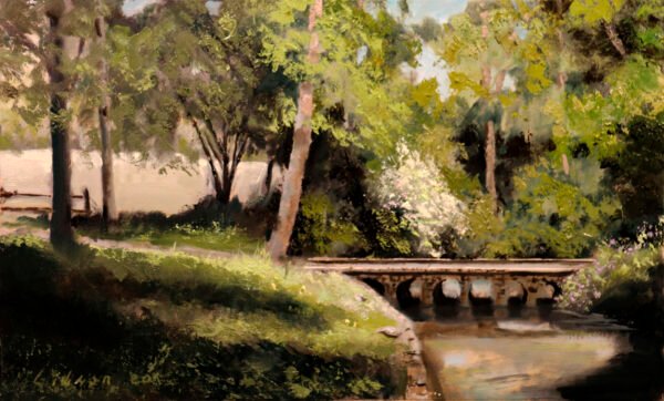 Williams Creek Bridge 11×18 oil 10 20