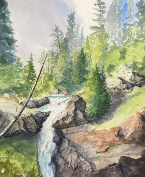 Stream In Glacier
