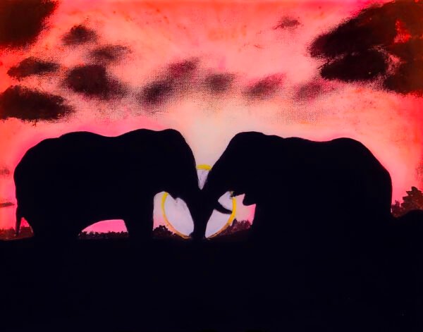 ElephantsSunset