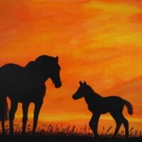 HorsesSunset 