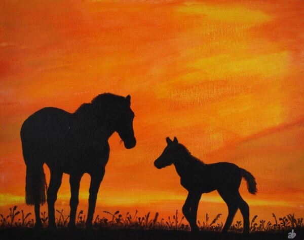 HorsesSunset