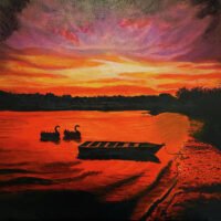 swans-at-sunset-angela-brunson 