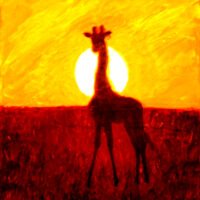 GiraffeSunset 