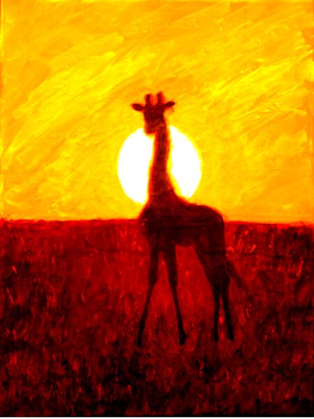 GiraffeSunset