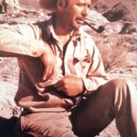 John Hilton at the calcite mine, ca.1943 
