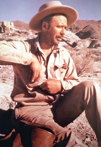 John Hilton at the calcite mine, ca.1943
