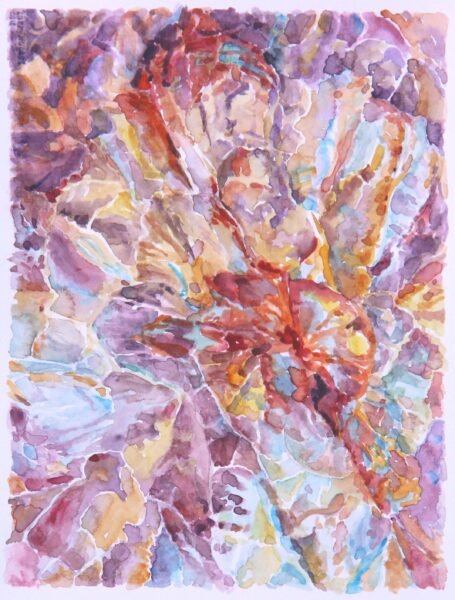2015 Abstraccion 1, watercolor (plein air), 5.5×7.5