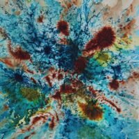 2020 Covid 1, watercolor, 8.25×10.5 
