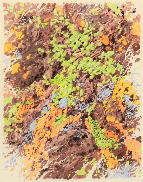 2020 Riot, watercolor, 11.5×14.75