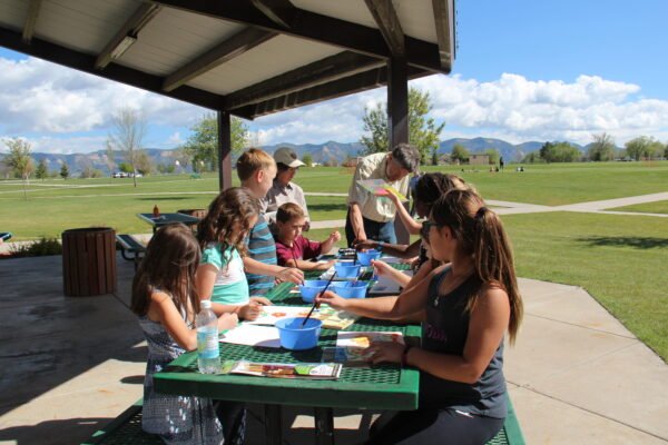 Teaching Fred’s Press Painting, Mesa Verde Natonal Park