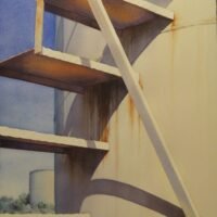 2012 Four Steps, wc, 14×20 (Penwell no.3) 