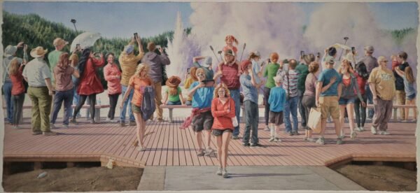 2022 Audience of One, watercolor, 42×19