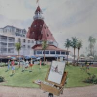 2021 Painting the Del, plein-air-studio watercolor, 0x13.5 