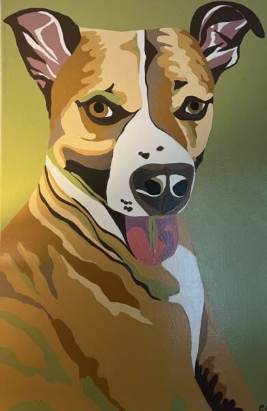 Painting of Buddy abstract