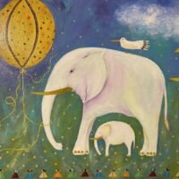painting of elephant Nicky 