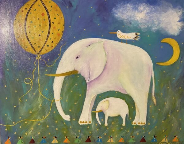 painting of elephant Nicky