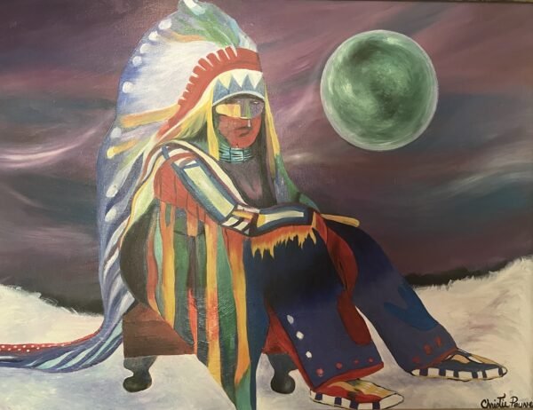 Oil Painting of Indian OIL